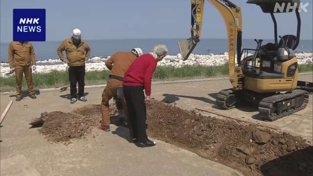 珠洲で塩田の修復工事 伝統の塩作り“何としてでも再開を”