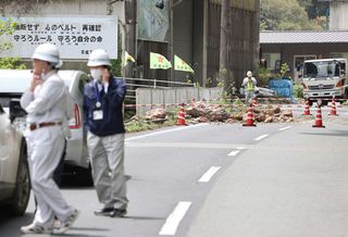 高知など３県で１２人重軽傷＝一部で断水や落石―震度６弱