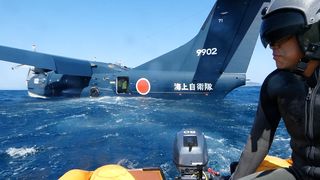 【動画】わずか５秒でふわりと離水　荒波も問題なし、オンリーワン飛行艇「ＵＳ－２」に乗ってきた【自衛隊探訪記】