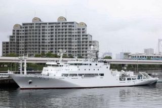 観測船の新「凌風丸」披露　気象庁、豪雨予測に投入