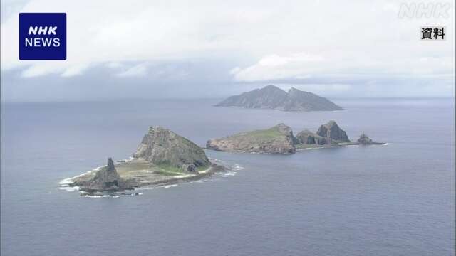 尖閣諸島沖 中国海警局の船2隻が日本の領海侵入 海保が警告