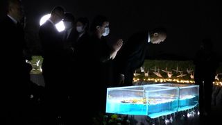 【動画】中華航空墜落事故３０年で慰霊式　２６４人犠牲、遺族ら冥福祈る　愛知