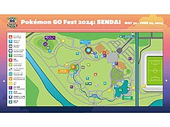 「Pokémon GO Fest 2024: 仙台」，メイン会場となる七北田公園のマップが公開に。特別なポケモンが登場する生息地やフォトスポットなどを用意