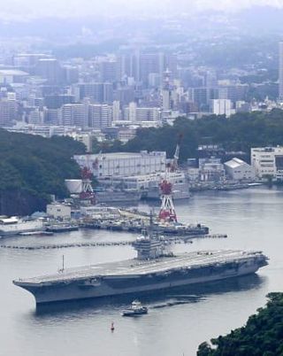 横須賀のロナルド・レーガン離日　任務8年超、同型空母と交代へ