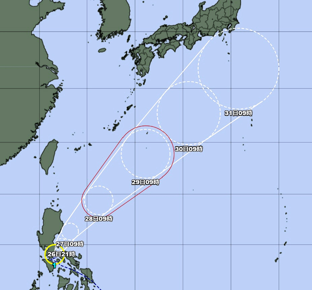 台風1号発生　史上7番目の遅さ　30日ごろ本州付近に近づく恐れ