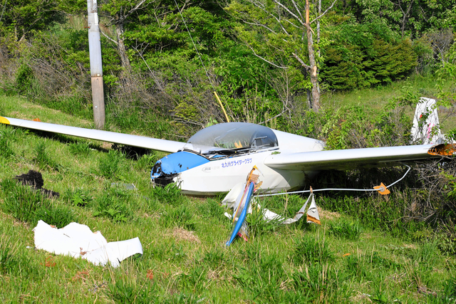 九工大生操縦のグライダー不時着　航空事故として調査へ　阿蘇