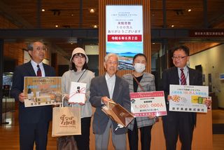 津波伝承館、１００万人来館＝岩手知事「防災力向上へ貢献」―東日本大震災