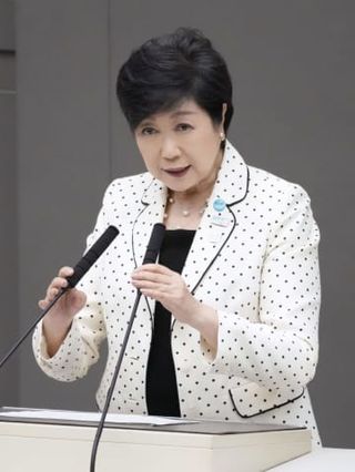 小池氏「都政運営に集中」　都議会、3選出馬は明言せず