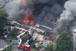 ゴム製品工場から出火　近隣住民避難、神奈川・寒川町