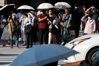 気温上昇、３５度以上の猛暑日も　高気圧覆われ、熱中症に注意