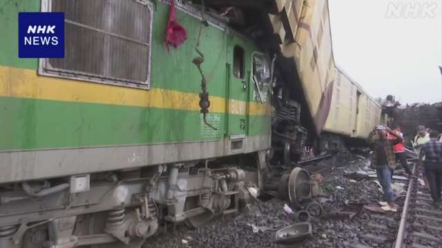 インドで列車衝突事故 少なくとも8人死亡 犠牲者増えるおそれ