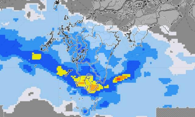 20日夜～21日午前、鹿児島と宮崎で線状降水帯予測　梅雨前線影響