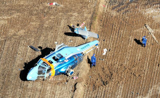 移植用臓器運搬の福島県警ヘリが不時着、7人重軽傷　機長を書類送検