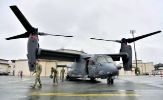 横田基地のオスプレイが飛行再開　CV22墜落事故で見合わせ