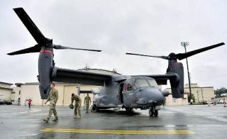 横田基地のオスプレイが飛行再開　ＣＶ２２墜落事故で見合わせ