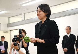 犠牲者に献花、冥福祈る＝西日本豪雨６年―岡山、広島