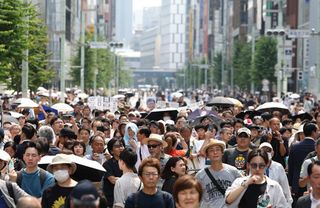 各候補者が最後の訴え＝都知事選、７日投開票