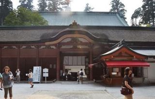 延暦寺で改修用足場ぼや　国宝・根本中堂、延焼なし