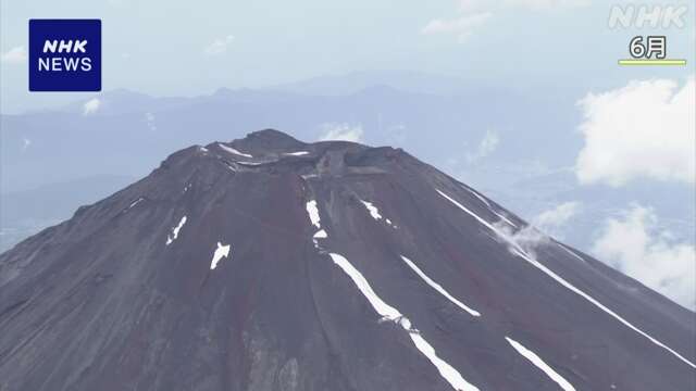 富士山 山頂で3人死亡うち2名の身元判明 3人別々に1人で登山か