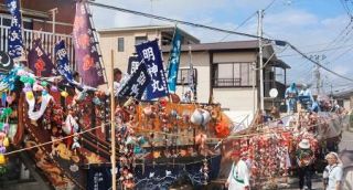 船形山車、６年ぶり巡行　神奈川、高来神社「御船祭」