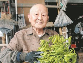 96歳いまだ現役農家！増田久助さんの甘～い枝豆、味の決め手は30年以上土に混ぜた「極秘」の肥料