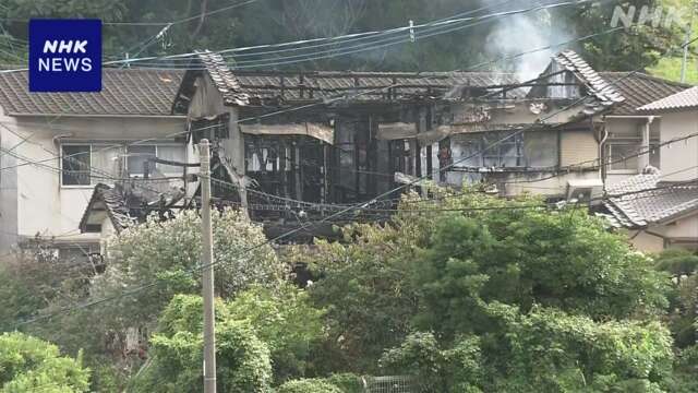 北九州 小倉北区の住宅で火事 2人が死亡 80代夫婦と連絡取れず