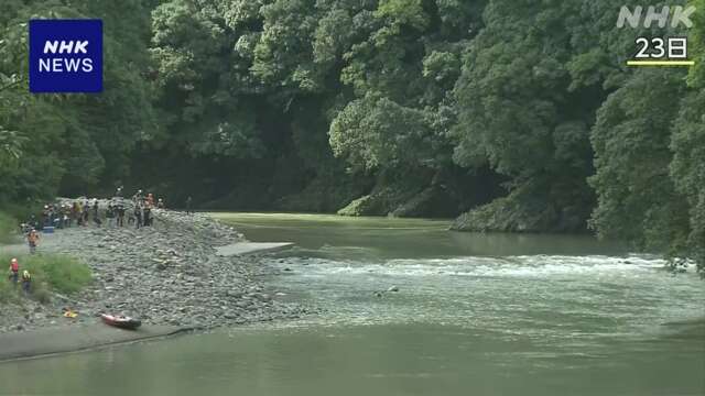 宮崎 綾町の川で遺体発見 川遊びで不明の男性か