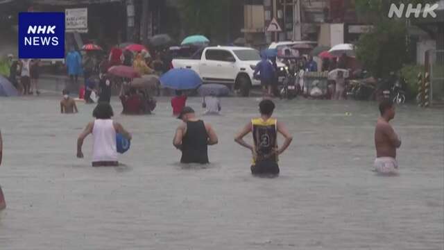 フィリピン 台風3号被害で8人死亡 首都マニラでは非常事態宣言