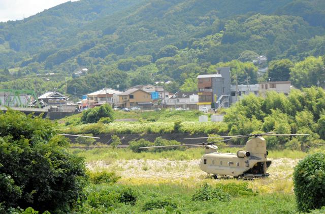 「安全管理に万全を」　米軍ヘリの河川敷着陸で和歌山県が申し入れ