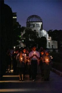 平和の灯に鎮魂の祈り、広島　原爆の日を前に