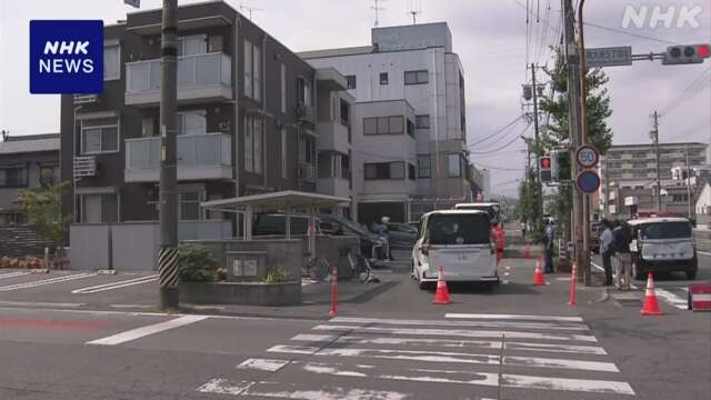 愛知 豊川 車が歩道に乗り上げ 自転車の男性死亡