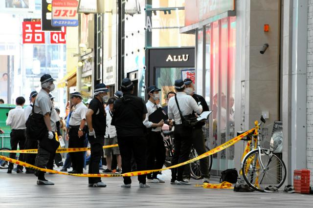 ミナミ宝飾店強盗、刺された30歳店員死亡　容疑者は関西空港で逮捕