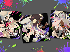 「スプラトゥーン3」グランドフェスティバルのフェスTシャツを発売。店舗でチェックインするとステッカーがもらえる