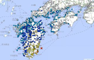 宮崎県南部で震度6弱　M7.1、高知、愛媛、大分、宮崎、鹿児島県に津波注意報