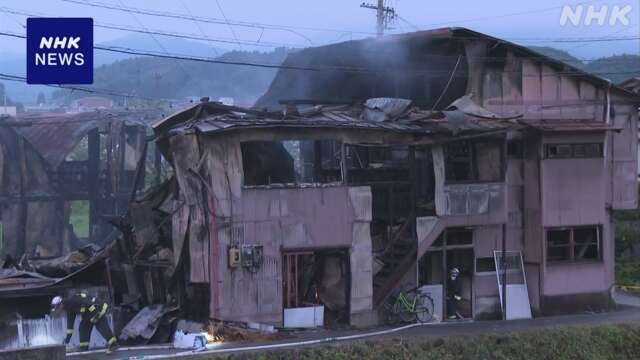 2人死亡のアパート火災 23歳住人 放火の疑いで逮捕 岐阜 高山