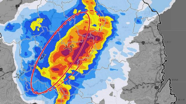 岩手県に「顕著な大雨に関する全般気象情報」　線状降水帯による雨で