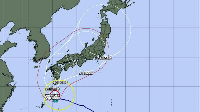 台風10号、奄美地方に接近へ　東海道新幹線が一時運転見合わせ