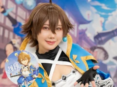 「護縁」ブースにユッシ・ユキに扮したコスプレイヤーが登場。プロカメラマンによる撮影サービスも行われた“Ultra acosta！”レポート