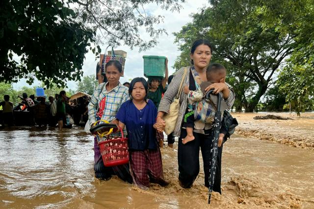 台風被害、ミャンマーで226人死亡　各地で洪水、不明者も多数