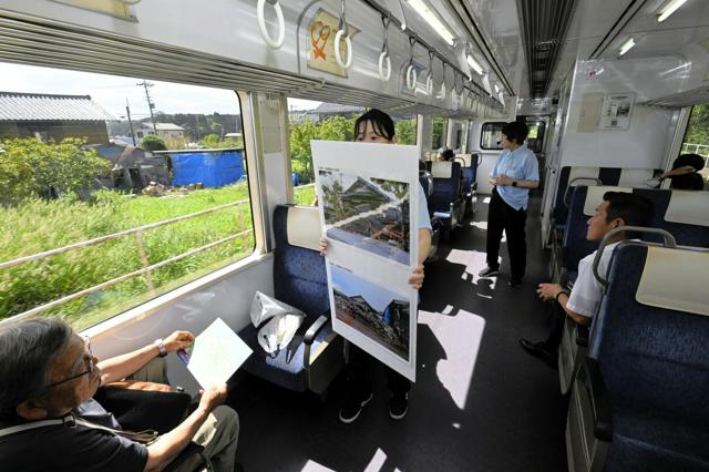 車窓から震災の爪痕　能登地震の教訓伝える「語り部列車」スタート