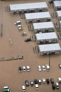 地震被災地を濁流襲う、奥能登　仮設住宅も浸水、再び避難