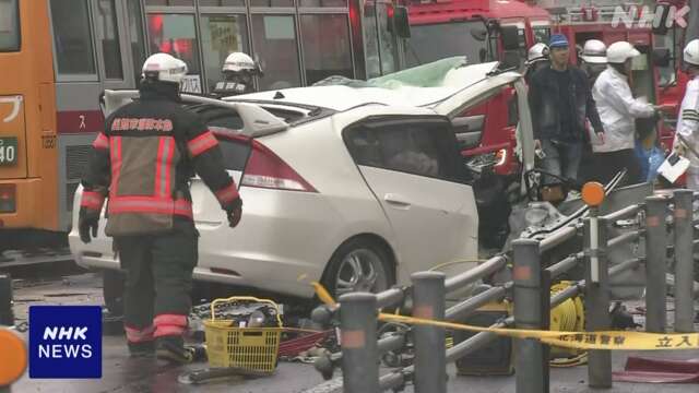 函館 乗用車と路線バスが正面衝突 乗用車運転の会社員が死亡