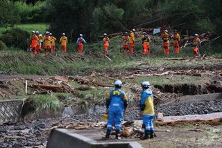 不明者の捜索続く＝能登大雨、死者６人―消防や警察など・石川