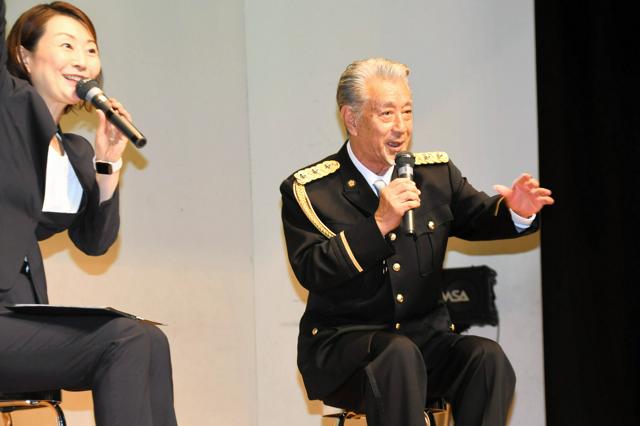 高田純次さんが一日署長　もうけ話の断り方伝授「まずはお前がやれ」