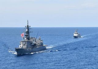 南シナ海で５カ国共同訓練＝台湾海峡初通過の護衛艦参加―中国を強くけん制・防衛省