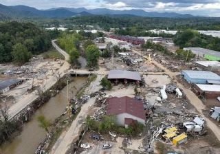 気候変動で風雨１割増しに　９月の米ハリケーン「ヘリーン」