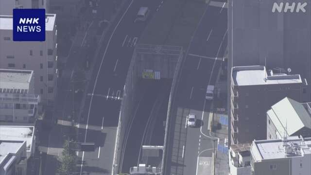 首都高でバイク転倒 男性死亡 ひき逃げの可能性も 警視庁