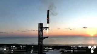 ロケット戻し「キャッチ」初成功　宇宙船スターシップの５回目試験