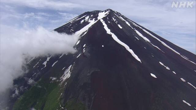 富士山の登山 条例制定に向け静岡県などが現地調査