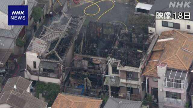 大阪 大東で住宅火災 新たに2人の遺体 住人の父親と息子か